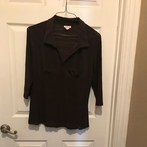 Brown blouse work/dress